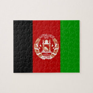 Patriotic Afghanistan Flag Jigsaw Puzzle
