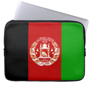 Patriotic Afghanistan Flag Laptop Sleeve