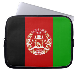Patriotic Afghanistan Flag Laptop Sleeve