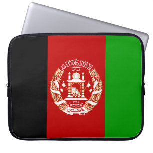 Patriotic Afghanistan Flag Laptop Sleeve