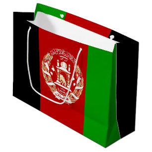 Patriotic Afghanistan Flag Large Gift Bag