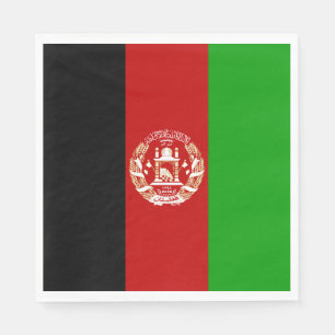 Patriotic Afghanistan Flag Napkin