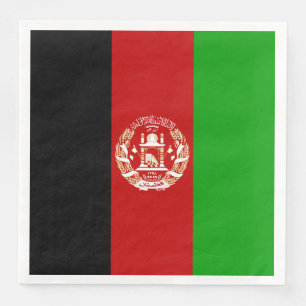 Patriotic Afghanistan Flag Napkin