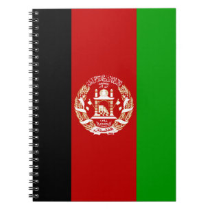 Patriotic Afghanistan Flag Notebook