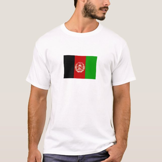 Patriotic Afghanistan Flag T-Shirt (Front)