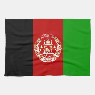 Patriotic Afghanistan Flag Tea Towel