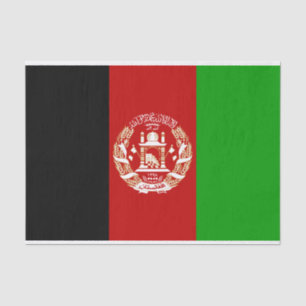 Patriotic Afghanistan Flag Tissue Paper