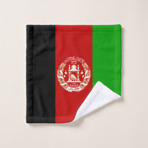 Patriotic Afghanistan Flag Wash Cloth