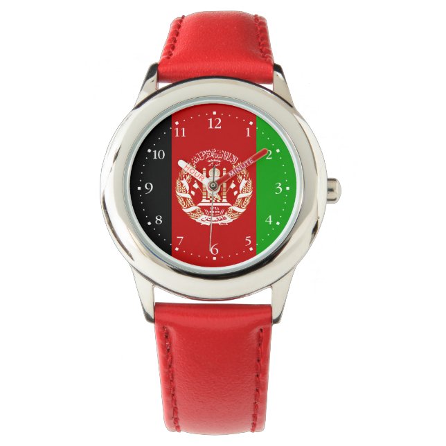 Patriotic Afghanistan Flag Watch (Front)