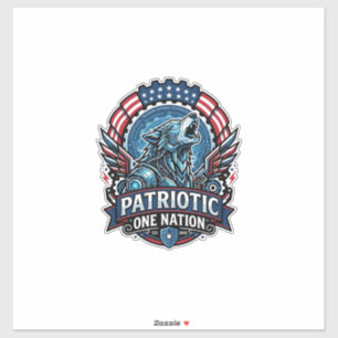 Patriotic Ai Freedom Wolf Cyberpunk Future Freedom