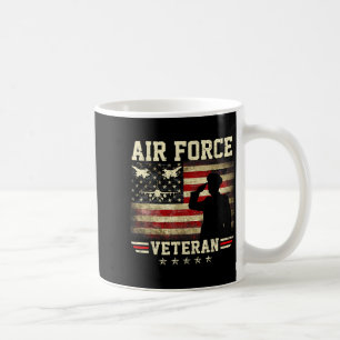 Patriotic air force veteran usaf flag us american coffee mug