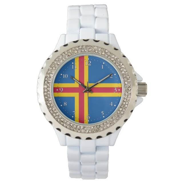 Patriotic Åland Islands Flag Watch (Front)