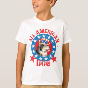 Patriotic Alaskan Malemute T-Shirt