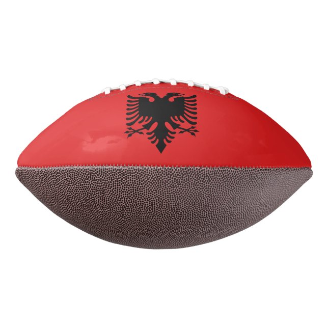 Patriotic Albanian Flag American Football (Rotated 270)