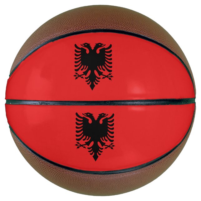 Patriotic Albanian Flag Basketball (Front)