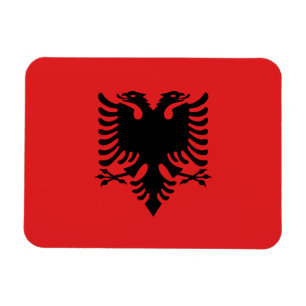 Patriotic Albanian Flag Magnet