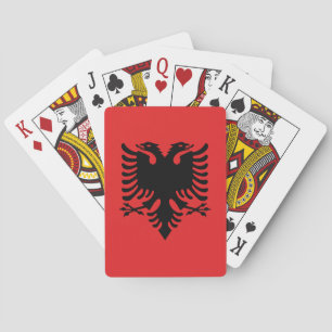 Patriotic Albanian Flag Playing Cards