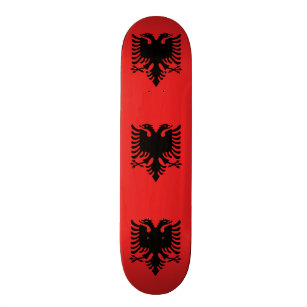 Patriotic Albanian Flag Skateboard