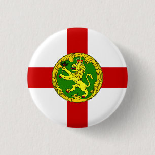 Patriotic Alderney Flag 3 Cm Round Badge