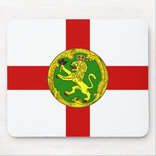 Patriotic Alderney Flag Mouse Mat