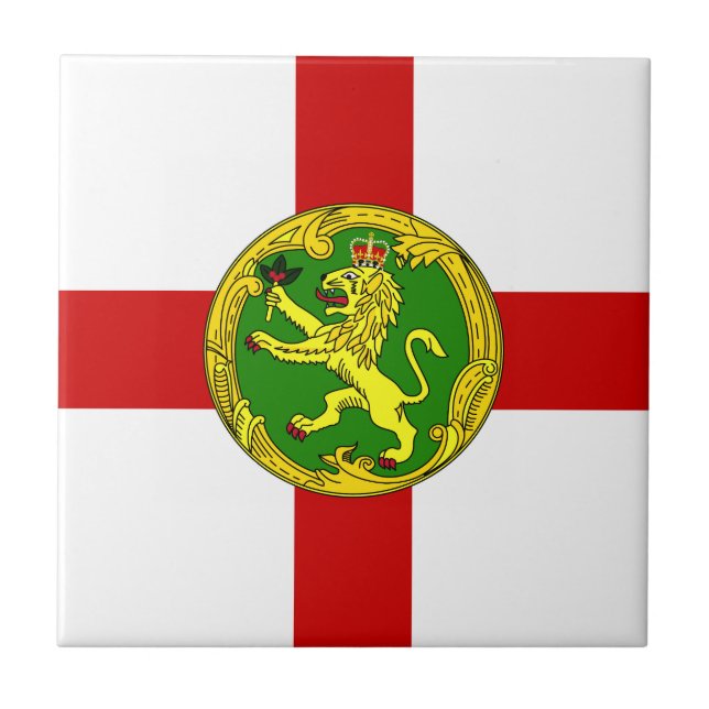 Patriotic Alderney Flag Tile (Front)