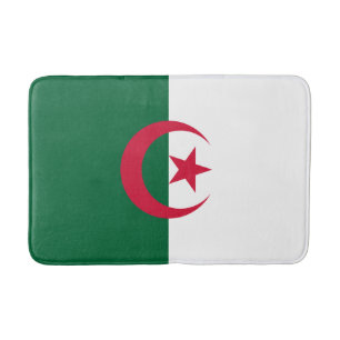 Patriotic Algerian Flag Bath Mat