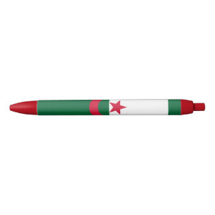 Patriotic Algerian Flag Blue Ink Pen