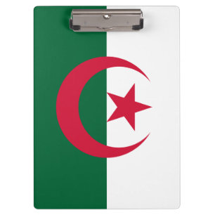 Patriotic Algerian Flag Clipboard