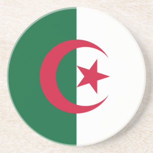 Patriotic Algerian Flag Coaster