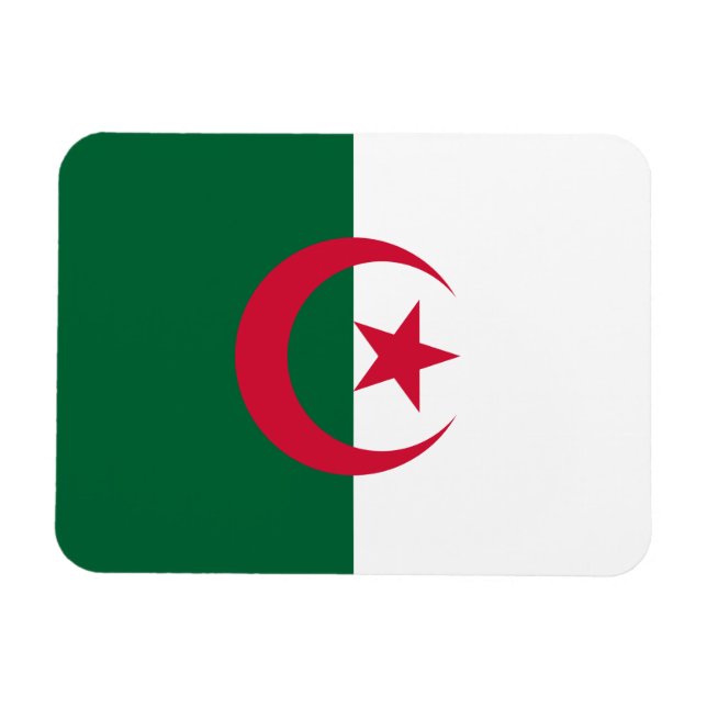 Patriotic Algerian Flag Magnet (Horizontal)