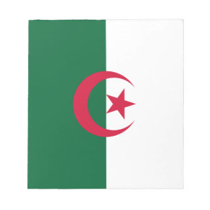 Patriotic Algerian Flag Notepad