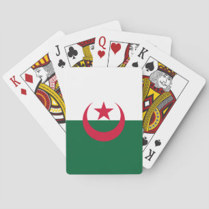 Patriotic Algerian Flag Playing Cards