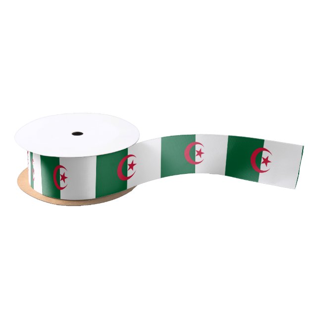 Patriotic Algerian Flag Satin Ribbon (Spool)