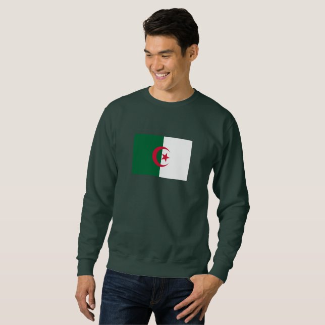 Patriotic Algerian Flag Sweatshirt (Front Full)