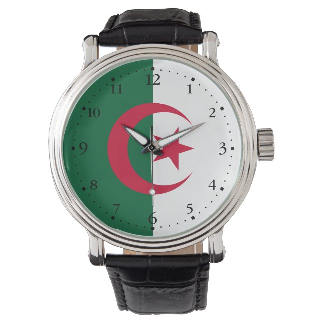 Patriotic Algerian Flag Watch (Front)
