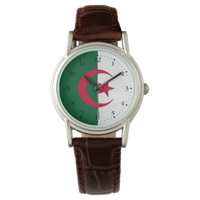 Patriotic Algerian Flag Watch (Front)