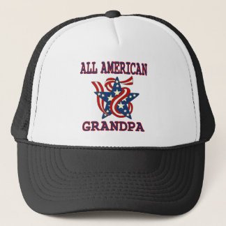 Patriotic All American Grandpa Trucker Hat