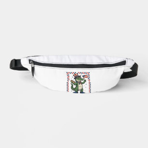 Patriotic Alligator Hot Dog Flag Vintage Shirt Des Bum Bags