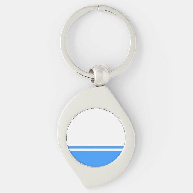 Patriotic Altai Republic Flag Key Ring (Front)