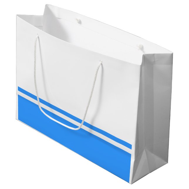 Patriotic Altai Republic Flag Large Gift Bag (Front Angled)