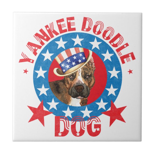 Patriotic Am Staff Tile (Front)