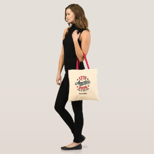 Patriotic America 1776-2026 Personalised Tote Bag