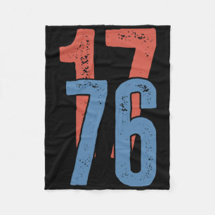 Patriotic America 1776 4th Of July Fleece Blanket