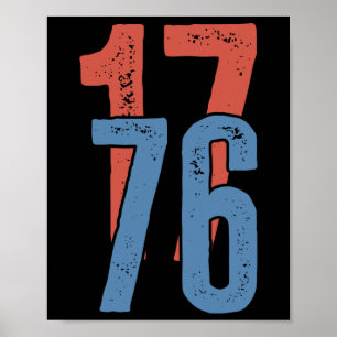 Patriotic America 1776 4th Of July Poster