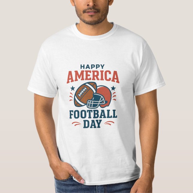  Patriotic America Football Day Tee – Perfect Gift (Front)