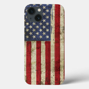 Patriotic America Grunge Flag iPhone 13 Case