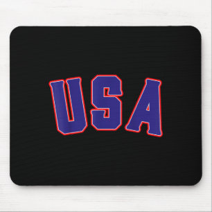 Patriotic american 4th of july freedom usa mouse mat