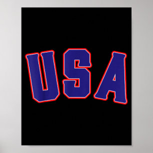 Patriotic american 4th of july freedom usa poster