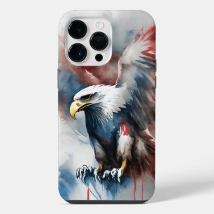 PATRIOTIC AMERICAN BALD EAGLE BIRD iPhone 14 PRO MAX CASE