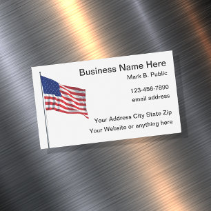 Patriotic American Banner Business Cards